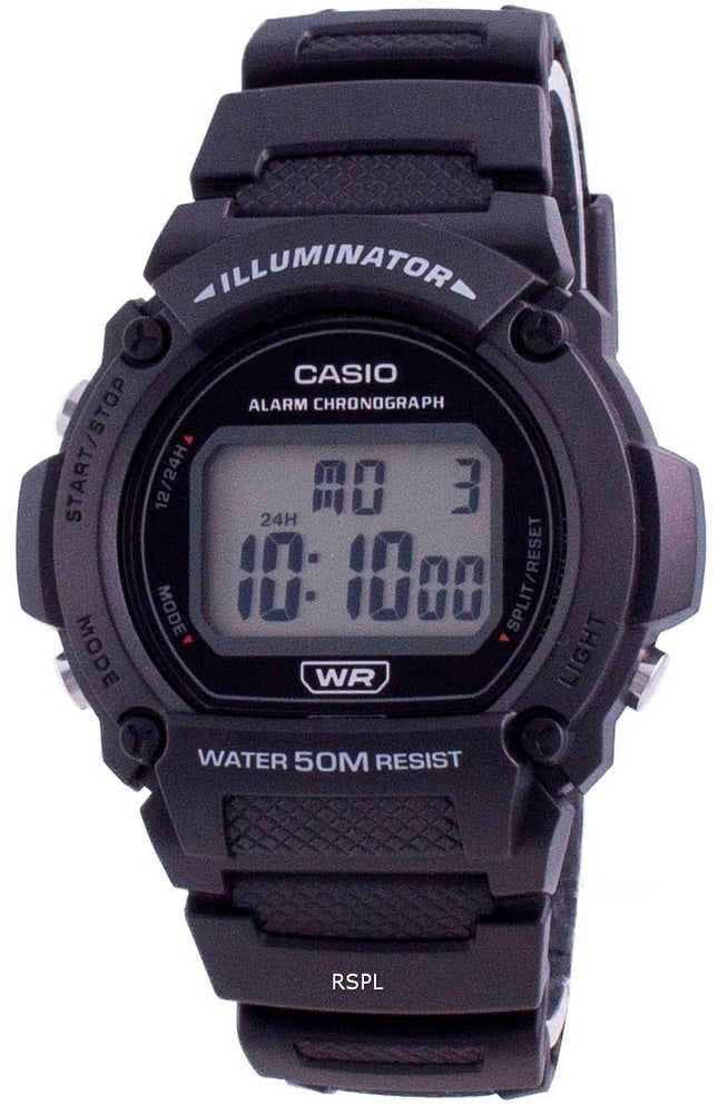 Casio Youth Illuminator Digital W-219H-1A W-219H-1 Herrklocka