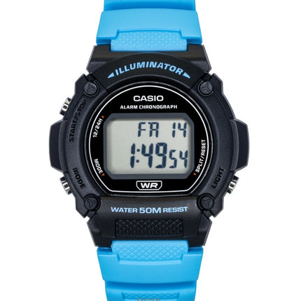 Casio Standard Digital Blå Resinrem Quartz W-219H-2A2V Herrklocka