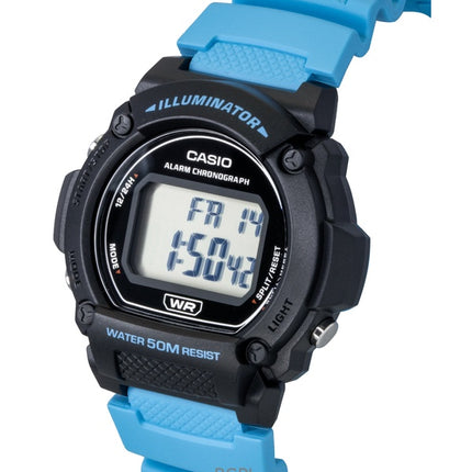 Casio Standard Digital Blå Resinrem Quartz W-219H-2A2V Herrklocka