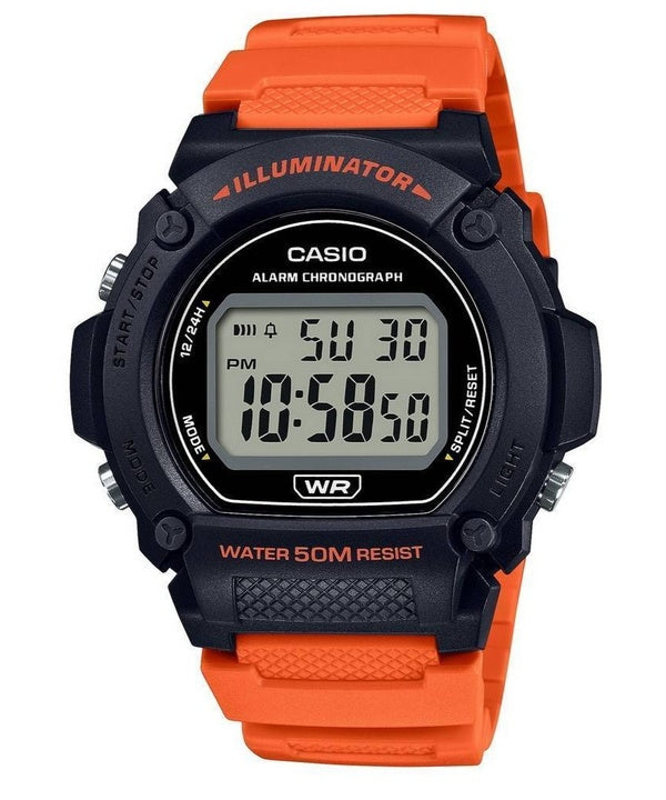 Casio Youth Digital Alarm Quartz W-219H-4AV W219H-4 Herrklocka