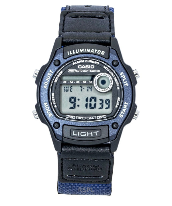 Casio Standard Digital Läder- och Tygarmband Quartz W-220HF-2AV Unisexklocka