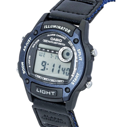 Casio Standard Digital Läder- och Tygarmband Quartz W-220HF-2AV Unisexklocka