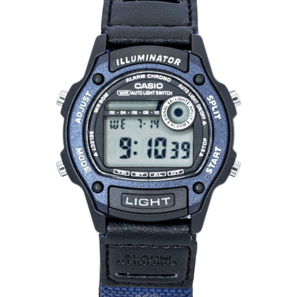 Casio Standard Digital Läder- och Tygarmband Quartz W-220HF-2AV Unisexklocka