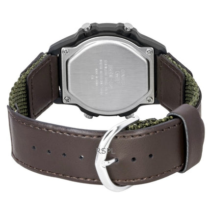 Casio Standard Digital Läder- och Tygarmband Quartz W-220HF-3AV Unisexklocka