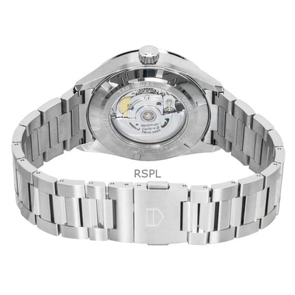 Tag Heuer Carrera rostfritt stål svart urtavla automatisk WBN2013.BA0640 100M herrklocka
