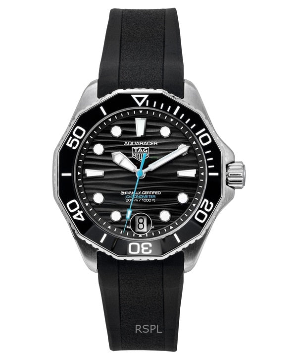 Tag Heuer Aquaracer gummirem svart urtavla automatisk dykarklocka WBP5110.FT6257 300M herrklocka