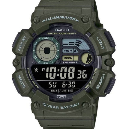 Casio Digital Resin Armband Quartz WS-1500H-3BV 100M herrklocka