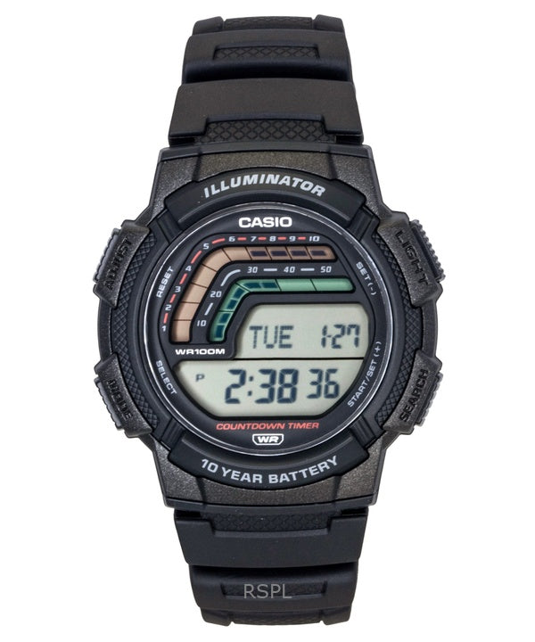 Casio digitalt hartsarmband kvarts WS-1800-1AV 100M herrklocka