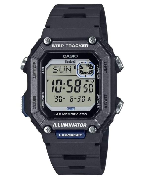 Casio Standard Digital Smartphone Link Step Tracker Resin Armband Quartz WS-B1000-1AV 100M Herrklocka