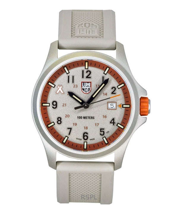 Luminox Bear Grylls Survival Land gummirem beige urtavla kvarts XB.3717 100M herrklocka