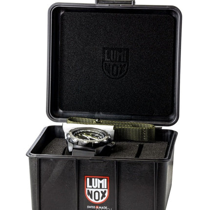Luminox Recon Nav Spec GMT gummiarmband svart urtavla kvarts dykarklocka XL.8837.SET 200M herrklocka