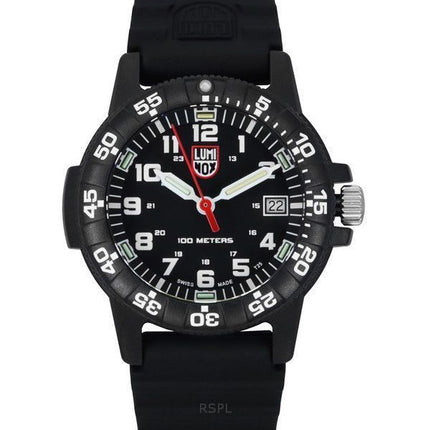 Luminox Leatherback Sea Turtle Silikonrem Black Dial Quartz XS.0301.L 100M herrklocka