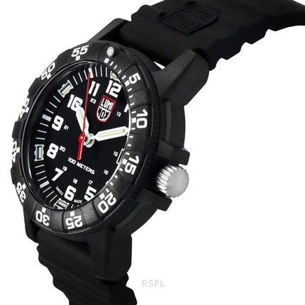 Luminox Leatherback Sea Turtle Silikonrem Black Dial Quartz XS.0301.L 100M herrklocka