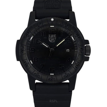 Luminox Leatherback Sea Turtle Silikonrem Black Dial Quartz XS.0321.BO.L 100M herrklocka