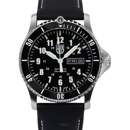 Luminox Sport Timer Läderrem Blue Dial Automatic Diver&#39,s XS.0921 200M herrklocka