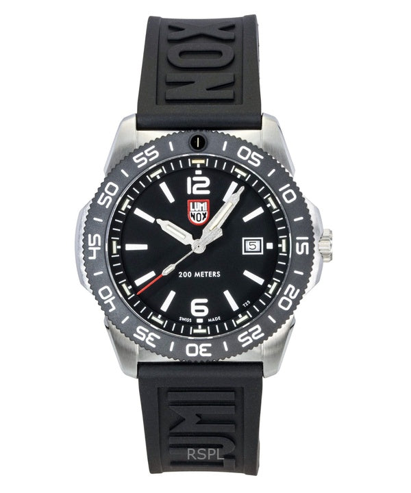 Luminox Pacific Diver gummiarmband svart urtavla kvarts dykarklocka XS.3121.1 200M herrklocka