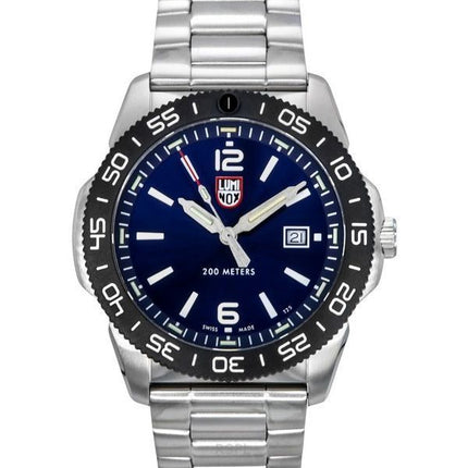 Luminox Pacific Diver rostfritt stål Blue Dial Quartz XS.3123 200M herrklocka