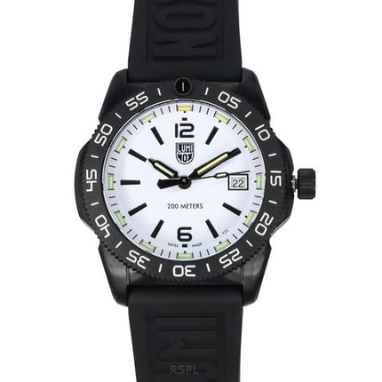 Luminox Pacific Diver Ripple gummirem White Dial Quartz XS.3127M 200M herrklocka