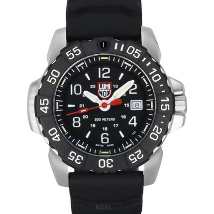 Luminox Navy Seal RSC gummirem Black Dial Quartz Diver's XS.3251.CB 200M herrklocka