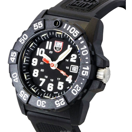 Luminox Navy Seal gummiband svart urtavla kvarts dykarklocka XS.3501.F 200M herrklocka