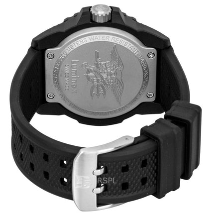 Luminox Navy Seal gummiband svart urtavla kvarts dykarklocka XS.3501.F 200M herrklocka