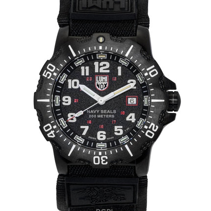 Luminox Navy Seal Militär gummiarmband svart urtavla Quartz dykarklocka XS.4231.SET 200M herrklocka med presentset