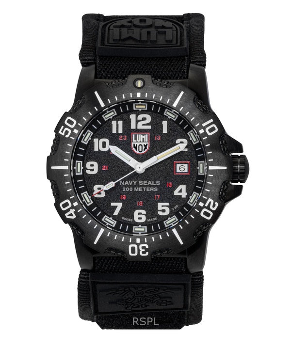 Luminox Navy Seal Militär gummiarmband svart urtavla Quartz dykarklocka XS.4231.SET 200M herrklocka med presentset