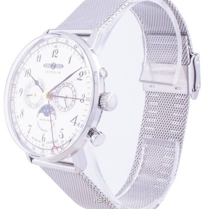 Zeppelin Hindenburg Z7036M1 Quartz Moon Phase herrklocka