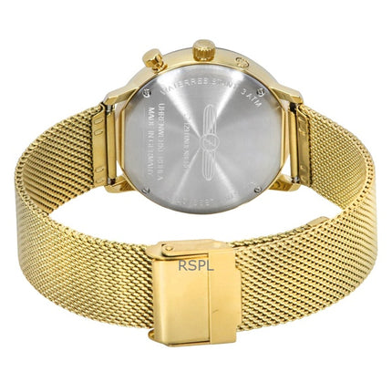 Zeppelin LZ 129 Hindenburg Moon Phase Gold Tone Rostfritt Stål Blå Urtavla Quartz 7039M2 Herrklocka