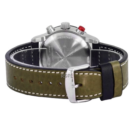 Zeppelin Eurofighter Chronograph Läderrem Beige Urtavla Quartz 7298-5 72985 100M Herrklocka