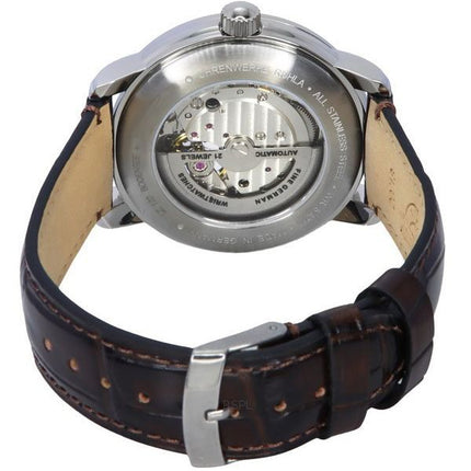 Zeppelin LZ 120 Bodensee LÃ¤derrem Ã–ppet HjÃ¤rta GrÃ¶n Urtavla Automatisk 81664 Herrklocka