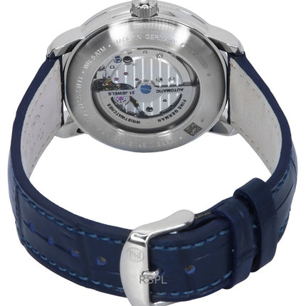 Zeppelin Atlantic Läderrem Blue Dial Automatic 84603 Herrklocka