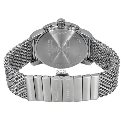 Zeppelin 100 Jahre Ed 1 Chronograph Ice Blue Dial Quartz 8670M4 herrklocka