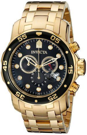 Invicta Pro Diver kronograf Gold Tone 200 M INV0072/0072 mäns klocka