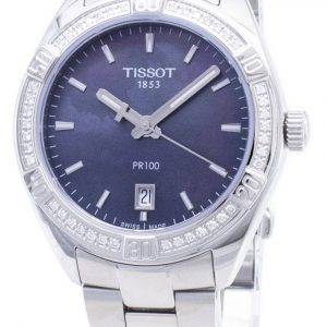Tissot T-Classic PR 100 Lady sport T 101.910.61.121.00 T1019106112100 Diamond accenter Kvinnor klockor