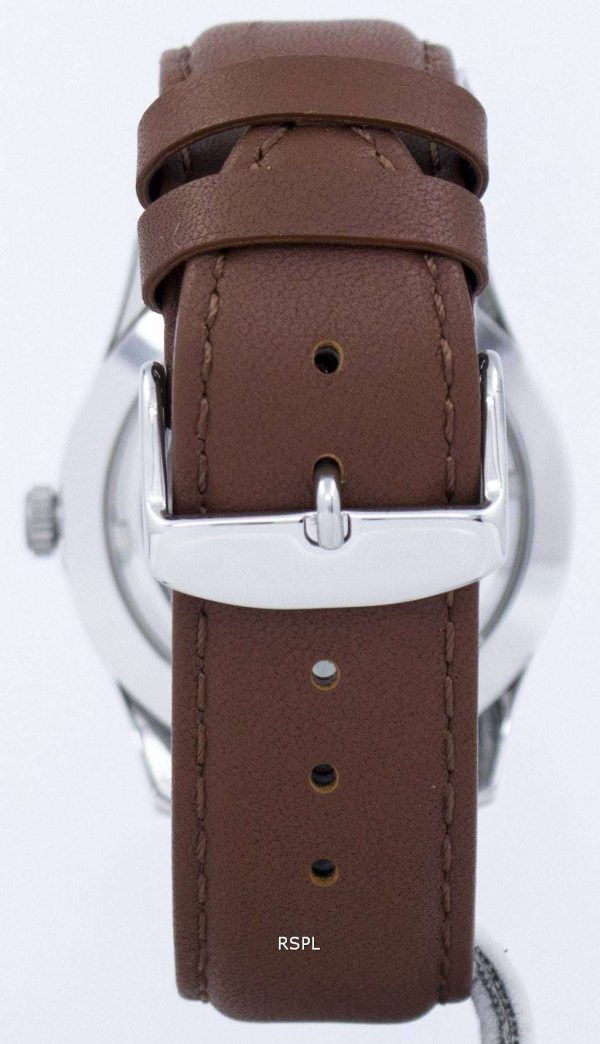 Seiko 5 Sports Automatic Japan Made Ratio Brown Leather SNZG15J1-LS12 Herrklocka