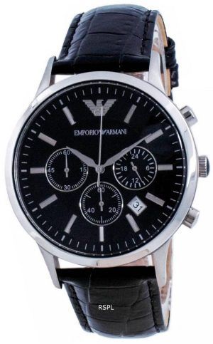 Emporio Armani Renato Classic Chronograph Quartz Black Dial AR2447 Herrklocka