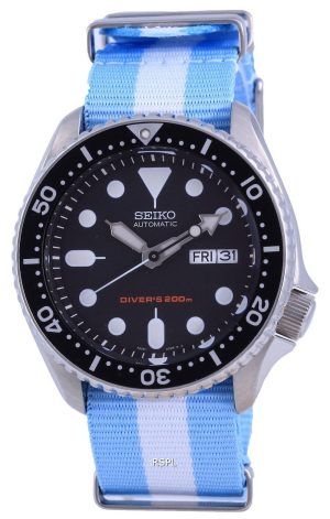 Seiko Automatic Diver&#39,s Polyester SKX007K1-var-NATO24 200M Herrklocka
