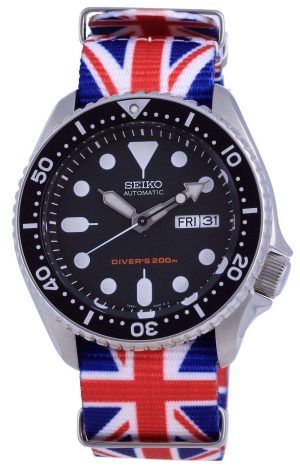 Seiko Automatic Diver&#39,s Polyester SKX007K1-var-NATO28 200M Herrklocka