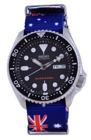 Seiko Automatic Diver&#39,s Polyester SKX007K1-var-NATO30 200M Herrklocka
