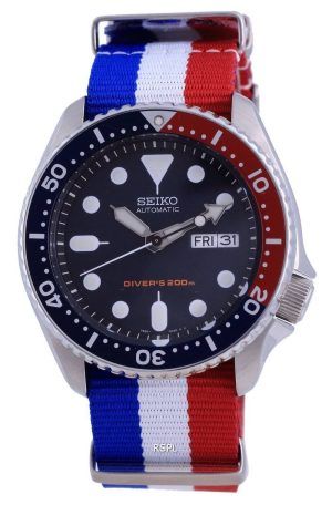 Seiko Automatic Diver&#39,s Polyester SKX009K1-var-NATO25 200M Herrklocka