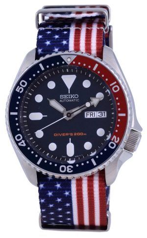 Seiko Automatic Diver&#39,s Polyester SKX009K1-var-NATO27 200M Herrklocka