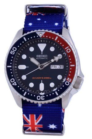 Seiko Automatic Diver&#39,s Polyester SKX009K1-var-NATO30 200M Herrklocka