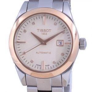 Tissot T-Gold T-My Lady Diamond Accents 18K Gold Automatic T930.007.41.266.00 T9300074126600 Damklocka