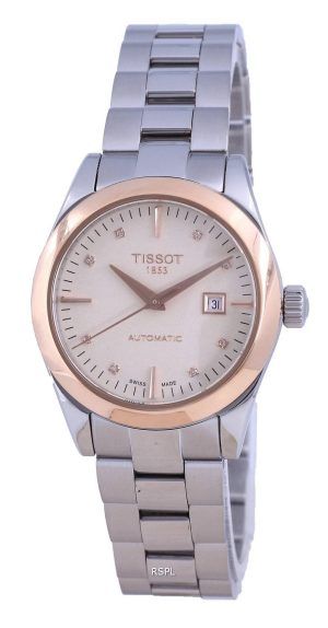 Tissot T-Gold T-My Lady Diamond Accents 18K Gold Automatic T930.007.41.266.00 T9300074126600 Damklocka