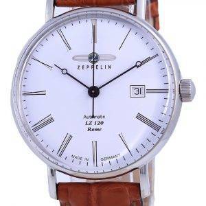 Zeppelin LZ120 Rome White Dial Leather Automatic 7154-1 71541 Herrklocka