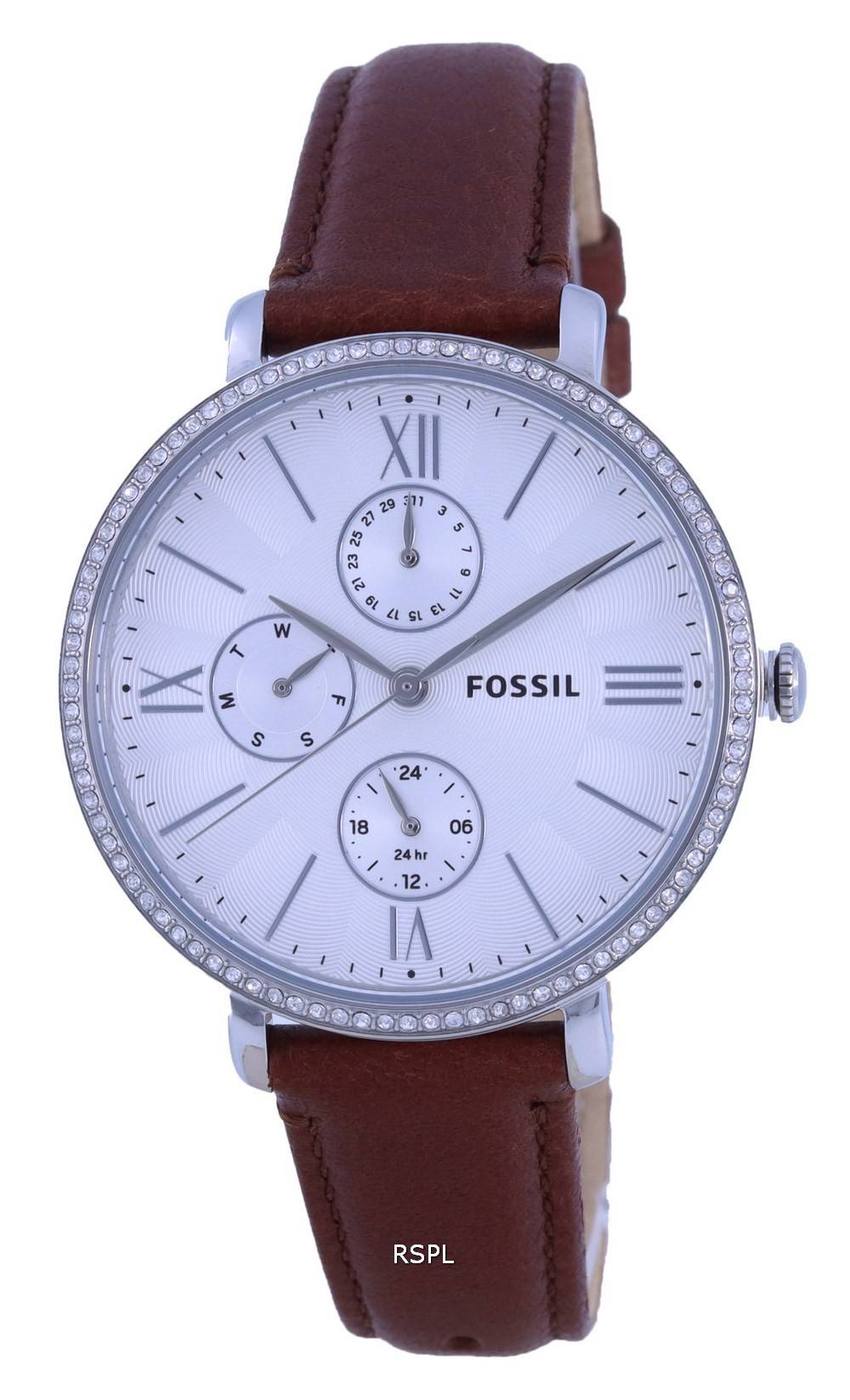 Fossil Jacqueline Multifunction Horloge Silver Urtavla Quartz ES5096 Damklocka
