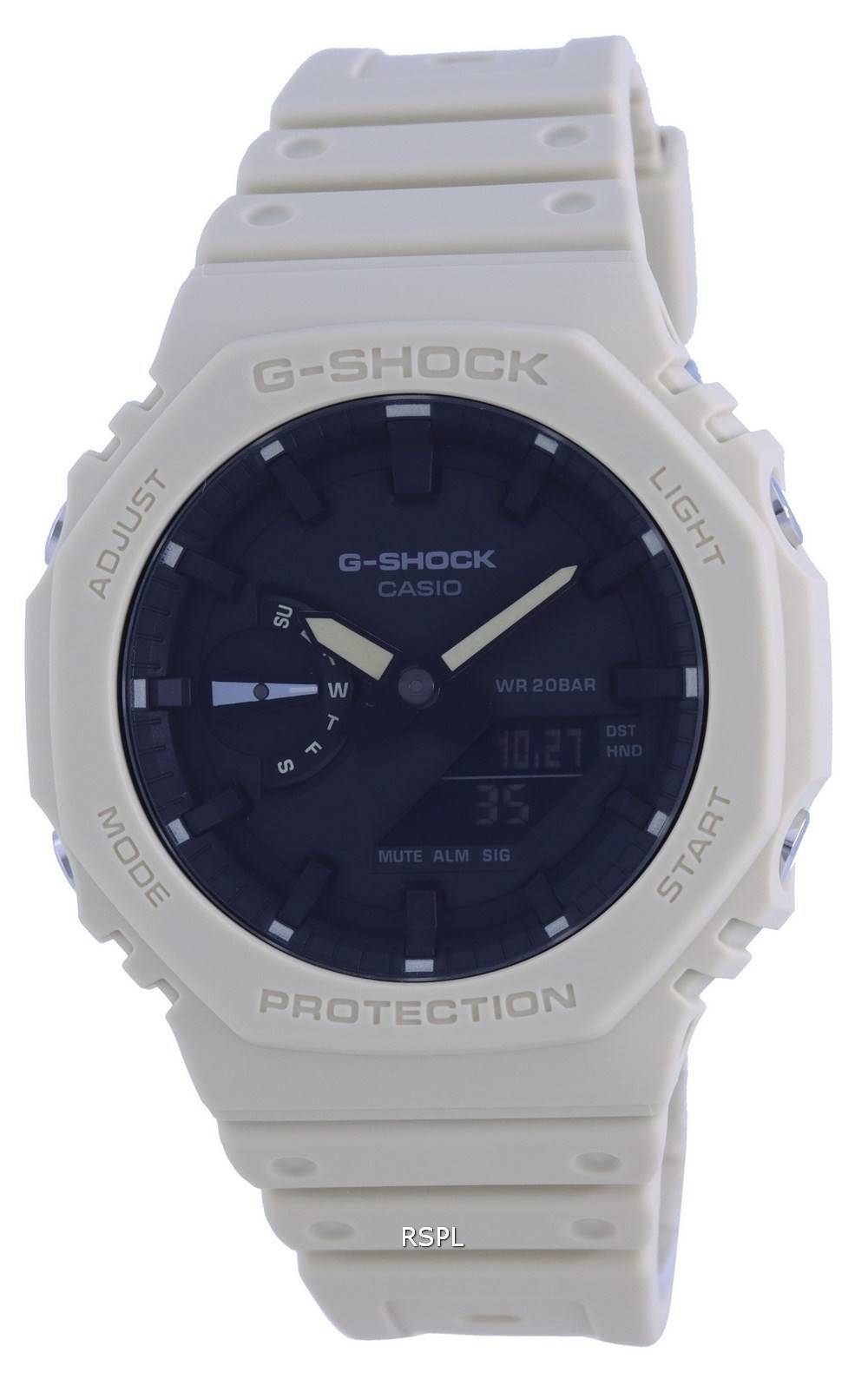 Casio G-Shock metallklÃ¤dd analog digital hartsrem GM-2100-1A GM2100-1 200M herrklocka
