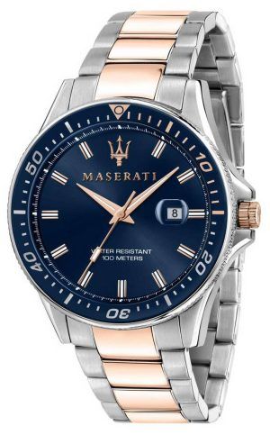Maserati Blue Edition blÃ¥ urtavla rostfritt stÃ¥l kvarts R8853141001 100M herrklocka