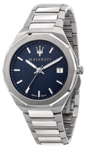 Maserati Aqua Edition svart urtavla rostfritt stÃ¥l kvarts R8853144001 100M herrklocka